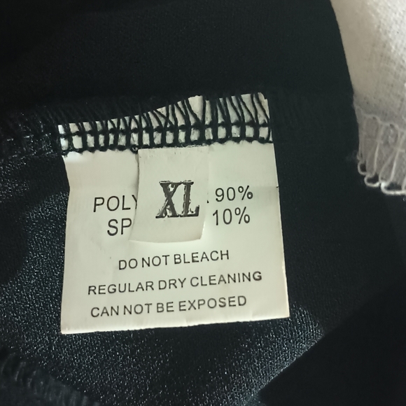 Slvls RoundNeck Woven Chiffon Blouse Black White - Picture 11 of 14